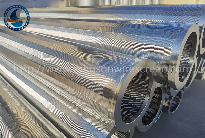 SS304 khe 25μm Johnson Wedge Wire Screen Filter Tối đa 80% khu vực mở