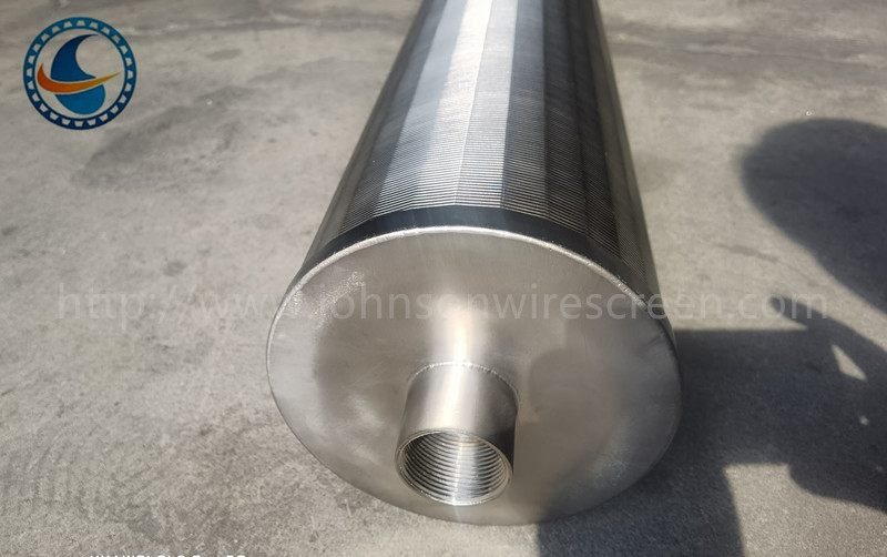SS304 khe 25μm Johnson Wedge Wire Screen Filter Tối đa 80% khu vực mở