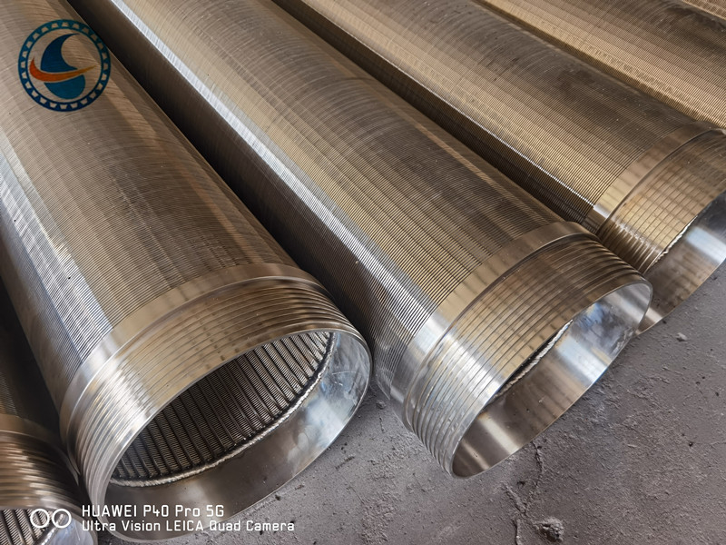 SS304 Slot 40 Johnson Profile Wire Water Well Screens cho các giếng sâu 400m