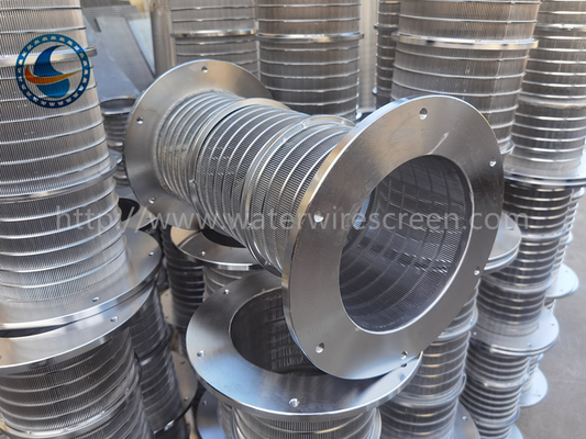 Màn hình dây nêm bằng thép không gỉ 304 Johnson cho bộ lọc bột giấy