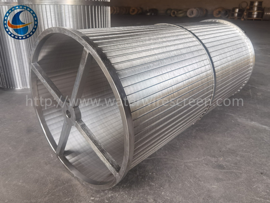 Rổ màn hình lọc dây nêm 490mm thép không gỉ 316l cho bộ lọc Scraper