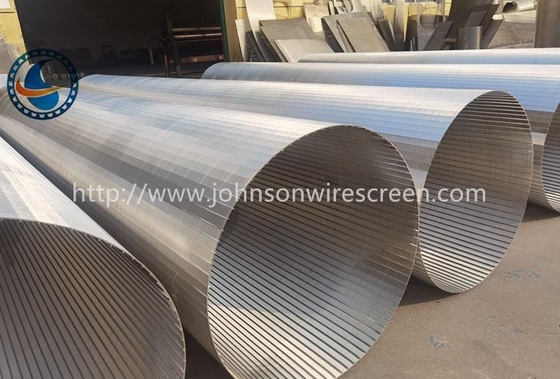 Màn hình bộ lọc dây nêm đánh bóng nước tốt Phạm vi rộng của chiều rộng khe Khu vực mở