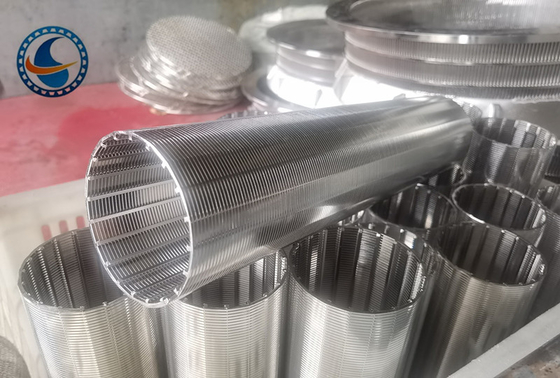 SS304 OD60MM Màn hình sợi đinh tròn tinh khiết cho thiết bị lọc cơ học