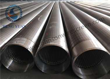 Wedge V Shaped Ss 205 Johnson Wire Screen Wrapted Slotted Pipe for Filtration