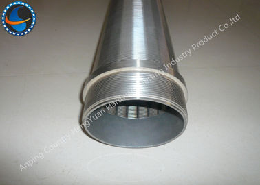 Thread Wedge Johnson Wire Screen Ống nam / nữ để lọc chất lỏng / khí