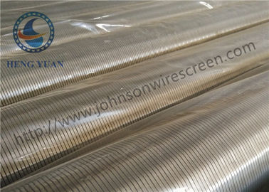 Ống màn hình giếng nước được phê duyệt ISO9000 để kiểm soát cát Kích thước khe 0,75mm