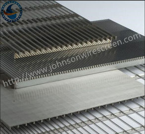 Lọc thực phẩm Màn hình dây nêm hàn bền 304L / 304L / 316L Lớp