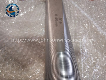 Màn hình dây nêm tròn tinh khiết 50 mm Đường kính 0,4 mm Khe không tắc nghẽn