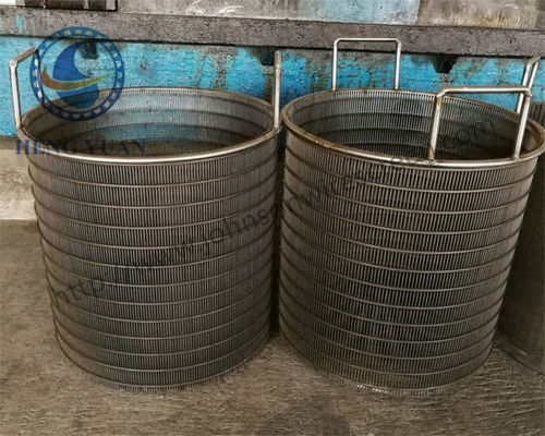Rổ xi lanh dây cấp 304, Màn hình trống xoay xử lý nước