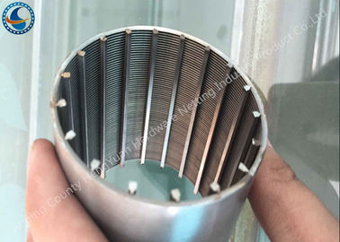 Hình tròn đầy đủ Hình dạng V Ống lưới Ống thép không gỉ Phần tử lọc không tắc nghẽn