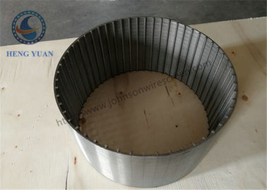 SUS 304 Wound Johnson Profile Wire Wrap Screen Tube Chiều dài 5800mm