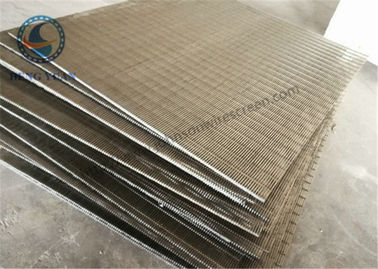 Thép không gỉ 304 316 Màn hình dây nêm Hình dạng V Tấm màn hình khe cắm Chiều dài 1219 mm