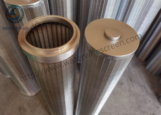 Máy bắt nhựa bọc Johnson Ống màn hình bằng thép không gỉ 316l cho bộ lọc nhựa