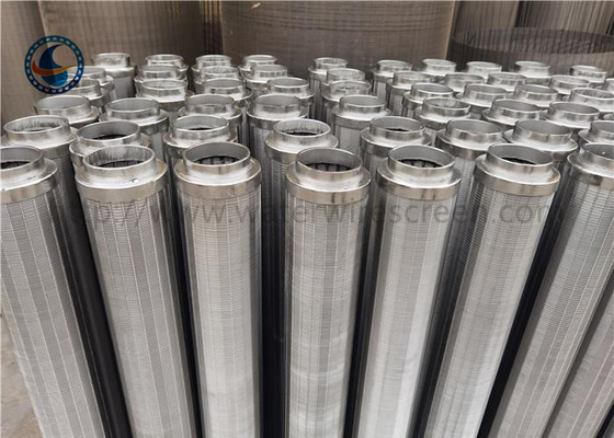 Thép không gỉ 304 Johnson Vee Wire Resin Catcher Wrapped Tube